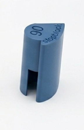 stopblock in blauer Variante